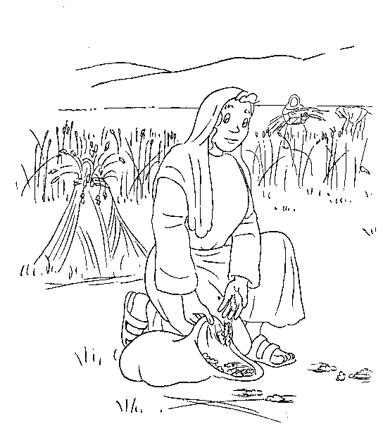 Plansa de colorat cu Biblia Ilustrata 113